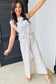 Sail Blue Casual Wide Leg 2pcs Pants Set