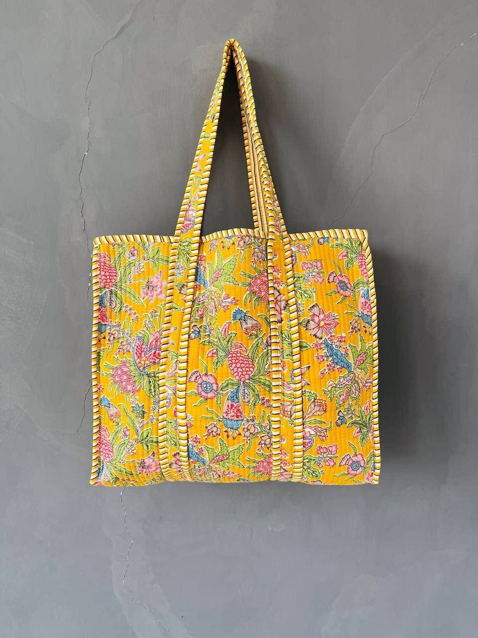 Grace Block Printed Reversible Tote