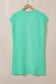 Mint Green Textured Cap Sleeve T Shirt Dress