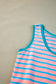 Pink Stripe Contrast Trim Pocketed Casual Tank Dress