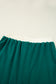 Evergreen Plus Size Contrast Trim T Shirt and Skirt Two Piece Set