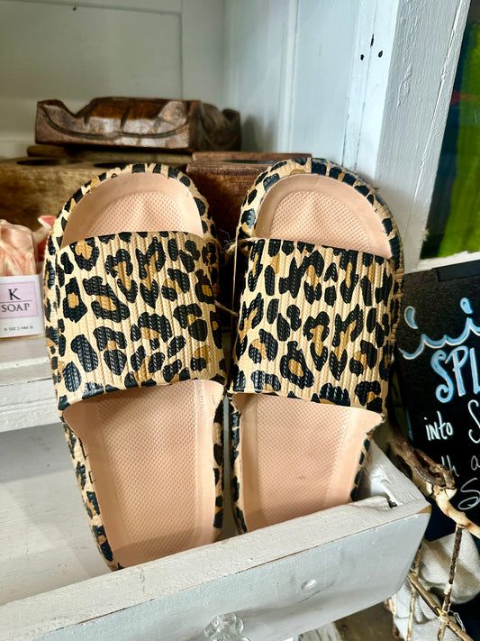 Lazy Leopard Slippers