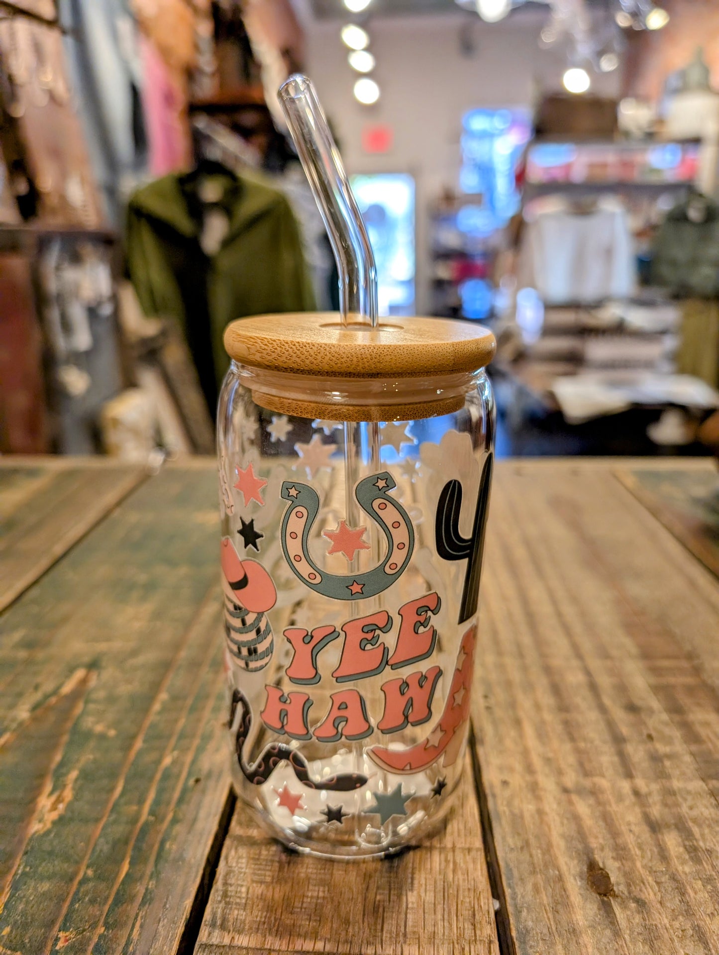 Rattlesnake Roundup Glass Cup