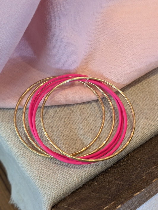 Pink Bangle Set