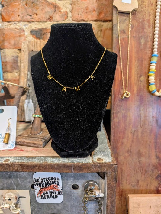 Mama Initial necklace