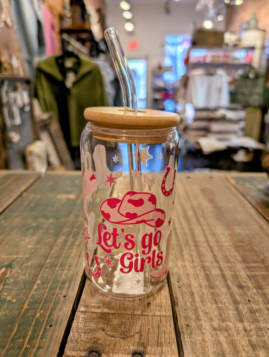 Let's Go Girls Glass Cup