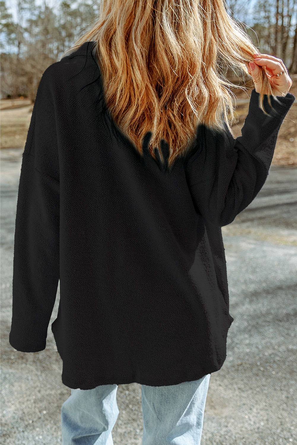 Button Down Long Sleeve Jacket