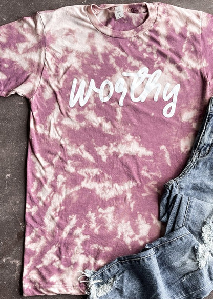 Worthy Bleached Graphic Tee