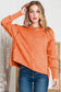 Full Size Exposed Seams Round Neck Dropped Shoulder Sweatshirt