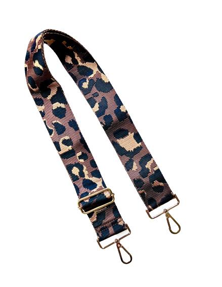 Leopard Cheetah Guitar Purse Strap - 9 Colors available