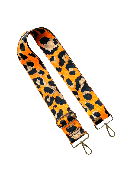 Leopard Cheetah Guitar Purse Strap - 9 Colors available