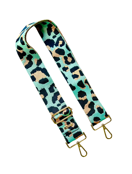 Leopard Cheetah Guitar Purse Strap - 9 Colors available