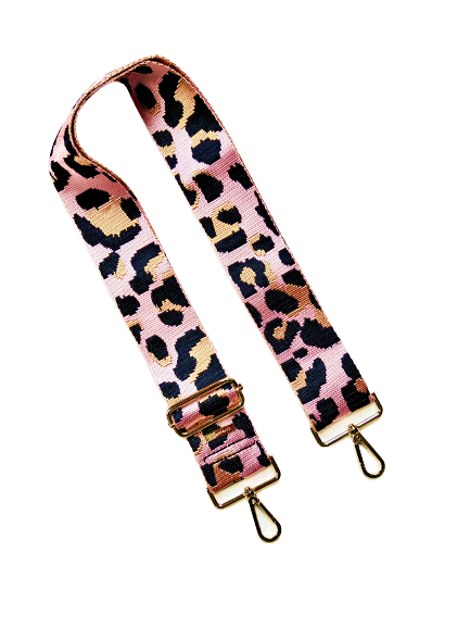 Leopard Cheetah Guitar Purse Strap - 9 Colors available