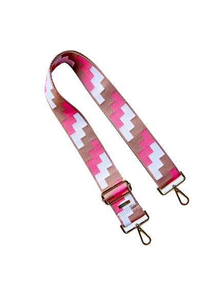 Geometric Guitar Purse Straps - 5 colors available