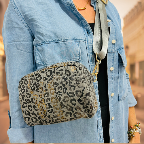 Leopard Vegan Leather  - Fanny - Camera - Hip - Bum Bag