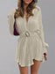 Button Up Dropped Shoulder Shirt Dress