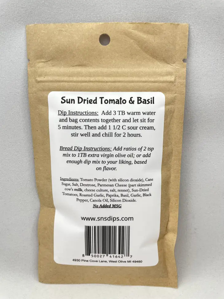 Sun Dried Tomato Basil Dip