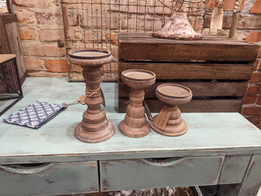 Wooden Candle Sticks
