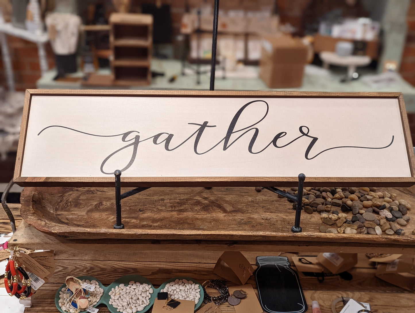 Gather Wooden Sign