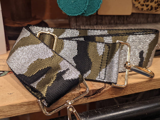 Metallic Camo Bag Strap