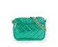 Quilted Small Crossbody Bag with Gold Chain Strap