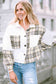 Plaid Collared Neck Button Down Jacket