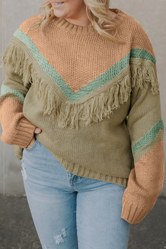 On The Fringe Sweater {Curvy} *