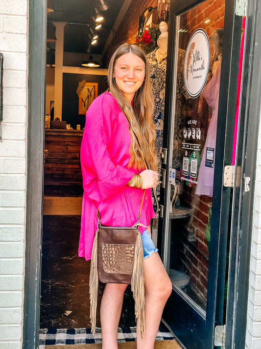 Sara Leather Crossbody