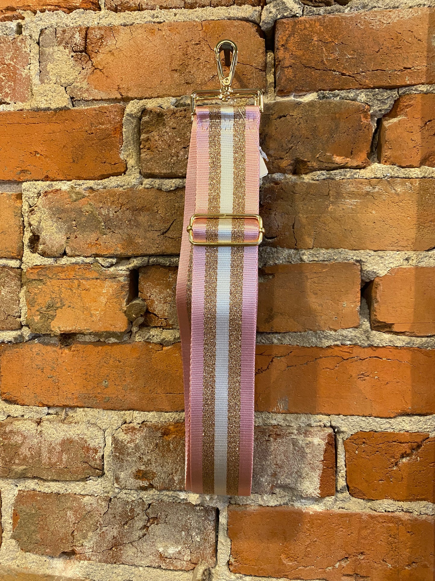 Pink Metallic Bag Strap