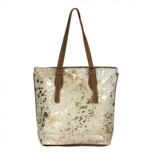 Tinges Leather Tote Bag