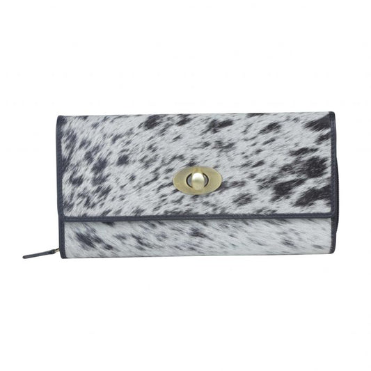 Plushy Black and White Clutch