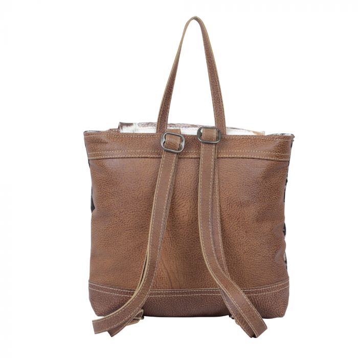 Oriana Leather and Hairon Backpack